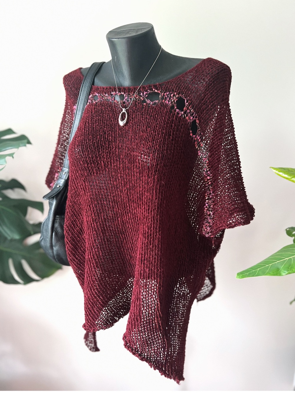 Handmade Knit Poncho 🧶❤️